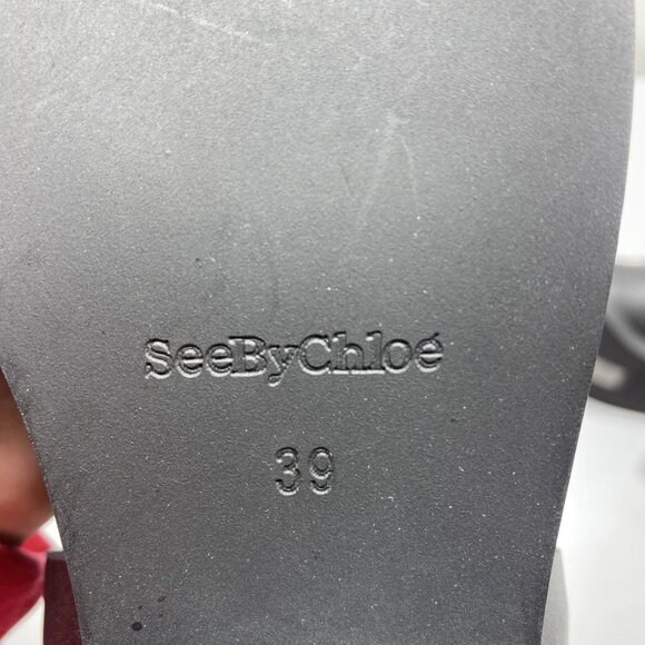 NEW SEE BY CHLOE Women's Western Boots – Black Leather, Size 9 - Picture 12 of 16